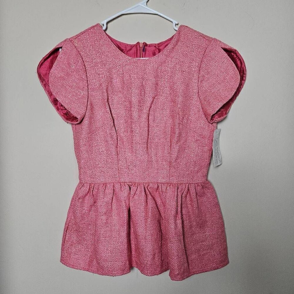 NWT Lena Medoyeff Tweed Blouse